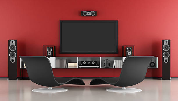 istock Contemporary home cinema 610844362