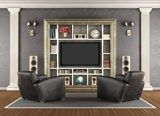 istock Home cinema in classic style 610844546