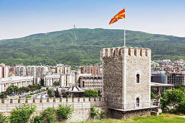 Kale Fortress Kale Fortress is a historic fortress located in the old town in Skopje, Macedonia north macedonia stock pictures, royalty-free photos & images