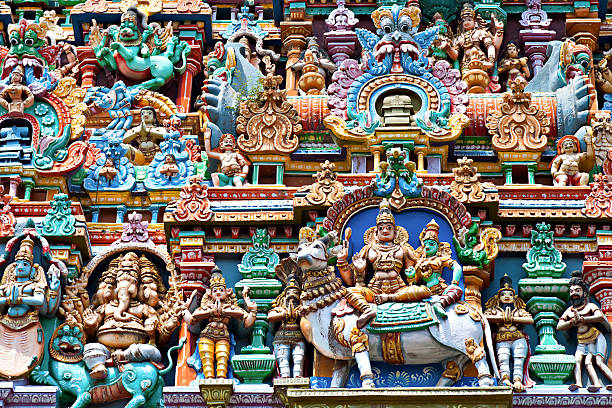 istock Relief of Menakshi Temple 610845322