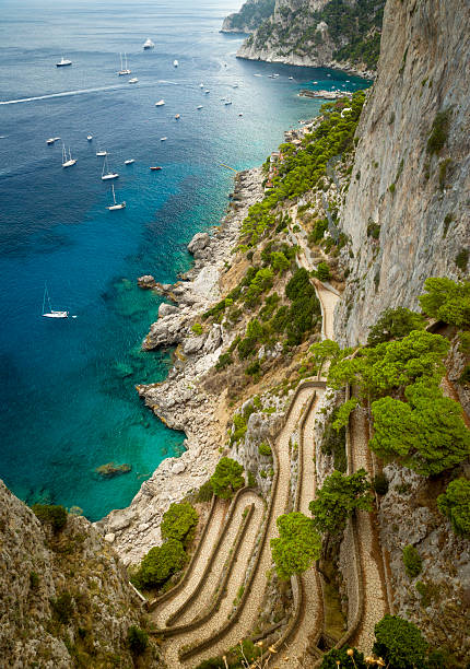 istock Via Krupp on Capri island in Italy 610848904