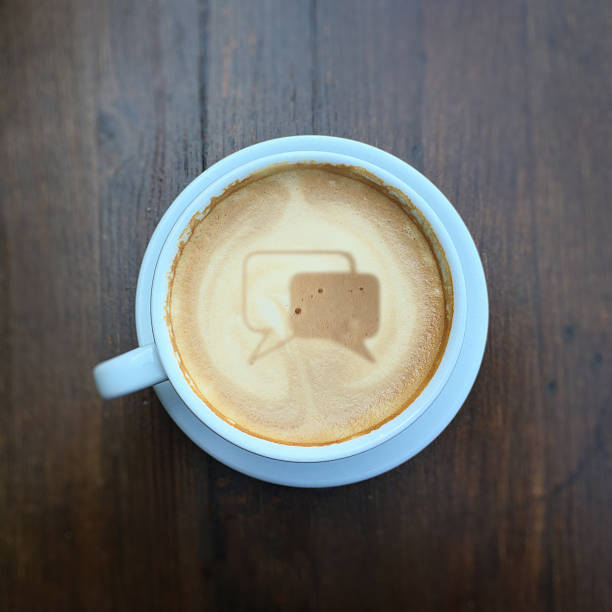 istock Coffee communication social media concept 610849146