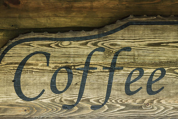 istock The word coffee on old wooden background. 610850500