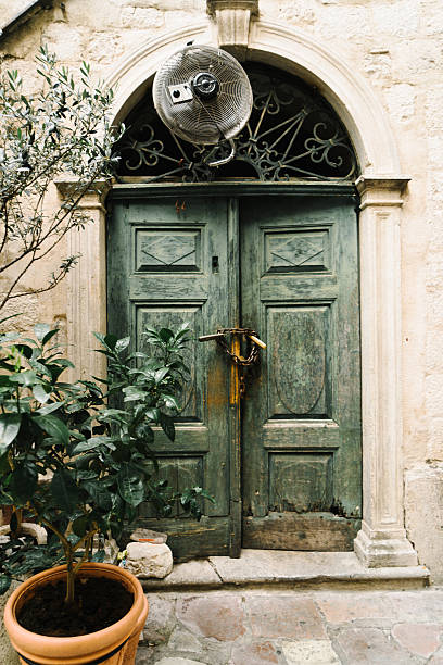 Cozy streets of Kotor old town, Montenegro 