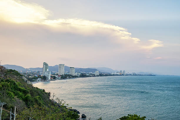 istock Peak mount Khao Takieb viewpoint at huahin evening 610851986