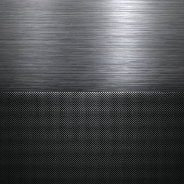 абстрактный металлический фон - текстура углеродного волокна - backgrounds black background textured metal stock illustrations