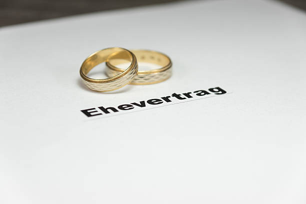 istock A marriage contract and wedding rings 610856076