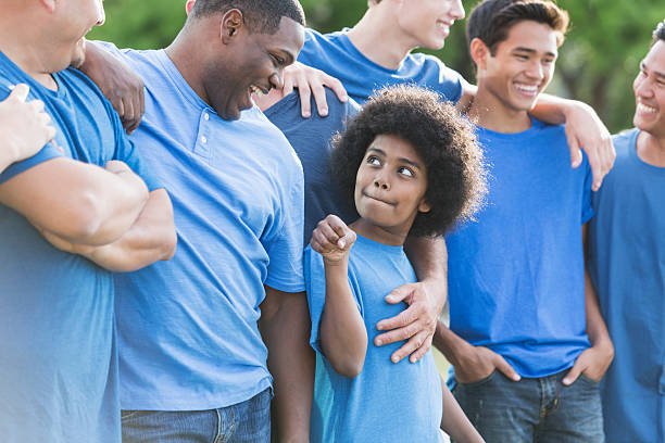 istock Multi-ethnic group of fathers and sons 610858060