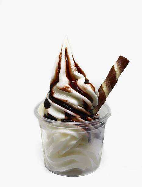 istock soft serve ice cream in a cup with topping 610858680