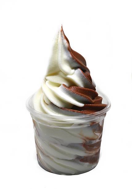 istock soft serve ice cream in a cup with topping 610858874