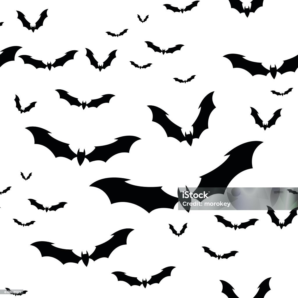 Random Bat Pattern The Bats Pattern01 Stock Illustration - Download Image Now - Air ...