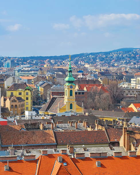 istock Top view of Budapest 610862854