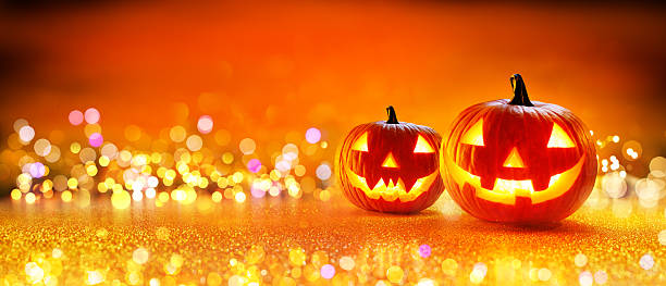 istock Halloween Pumpkin With Lights 610863550