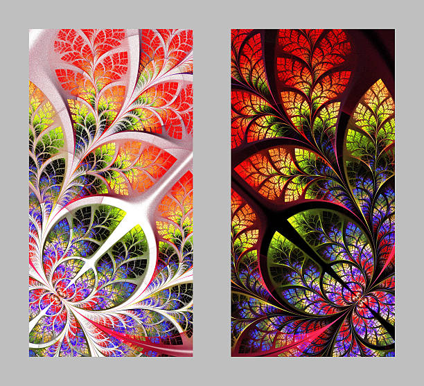 istock Mobile phone cover back with beautiful Pattern in fractal design 610863596