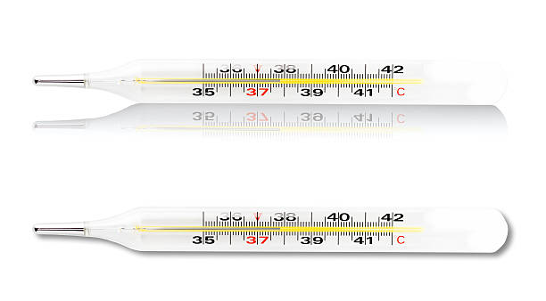 istock Scale of thermometer closeup 610863824