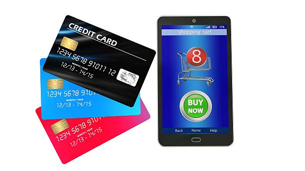 istock Smart phone with credit Card - mobile payment concept 610864220