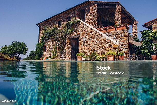 Italian Holiday Villa Stock Photo - Download Image Now - Vacation Rental, Italy, Villa