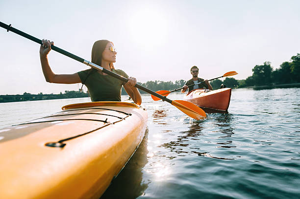 istock Enjoying summer day on the lake. 610865038
