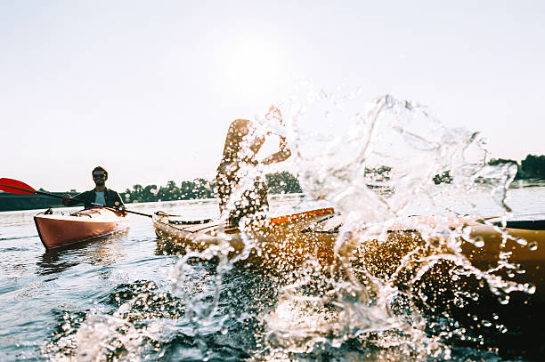 istock Enjoying summer day on the lake. 610865082