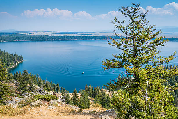 Jenny Lake View from Inspiration Point at Grand Teton National Park