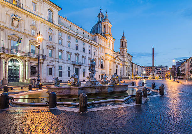 istock Piazza Navona by night, Rome, Italy 610866782