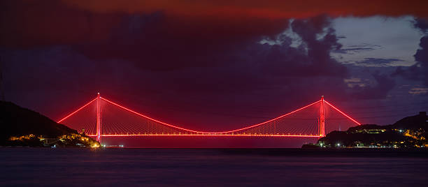 third bridge at istanbul, yavuz sultan selim bridge - sultan selim ii imagens e fotografias de stock