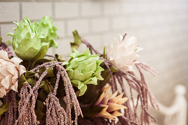 fantastic green and purple flowers