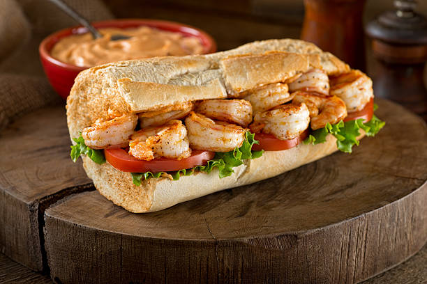 istock Shrimp Po Boy Sandwich 610876594