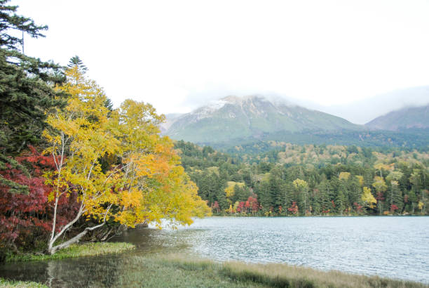 istock Lake On-neto in Autumn, Eastern Hokkaido, Japan 610878698
