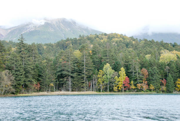 istock Lake On-neto in Autumn, Eastern Hokkaido, Japan 610878742
