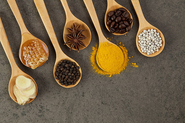 istock Natural Spa Ingredients.Variety herbal on rustic background from 610879742