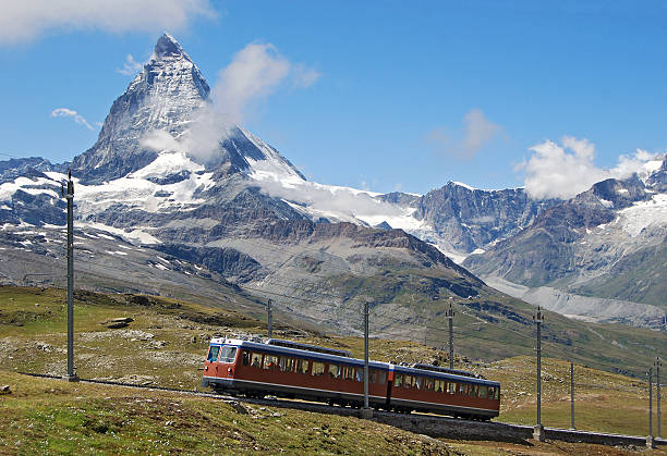 istock Matterhorn and a train of the Gornergrat railway 610881910