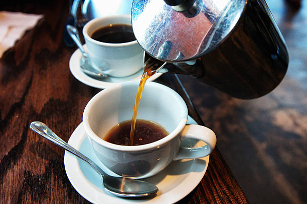 istock Hot Coffee from a French Press 610883498