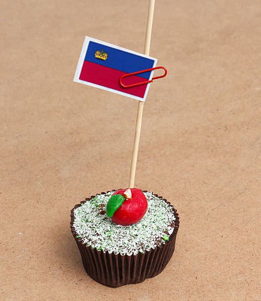 istock Flag of a Liechtenstein on cupcake 610944016