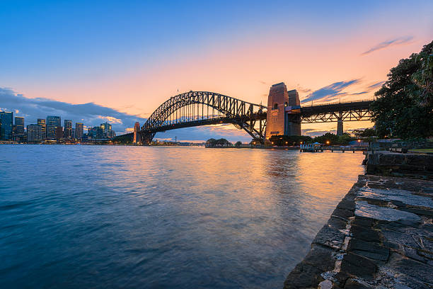 istock Sydney Harbour Bridge Sydney Australia at sunset 610944664