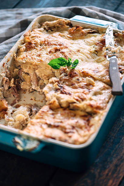 istock Mlinci pastry with turkey meat 610946766