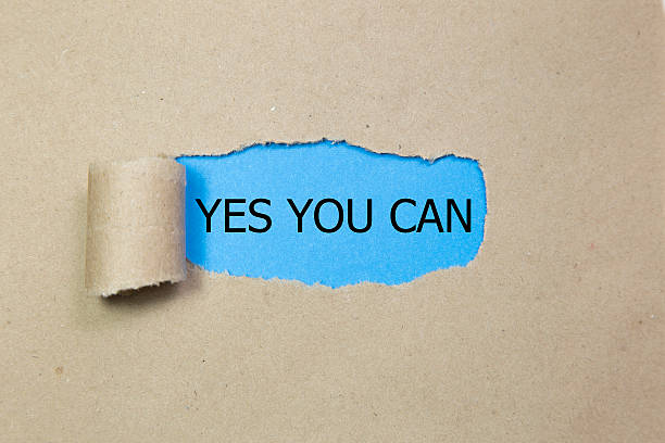 istock yes you can written under torn paper. 610951696