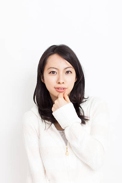 istock Japanese woman in natural condition 610954154