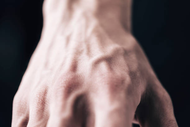 istock Vein of human hand, close-up 610955748
