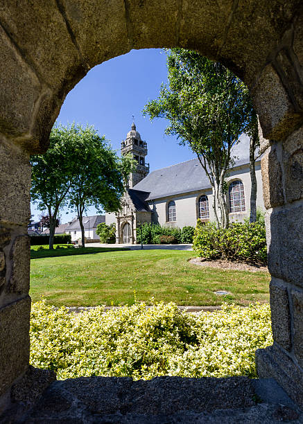 istock The Plabennec church (France) 610956354