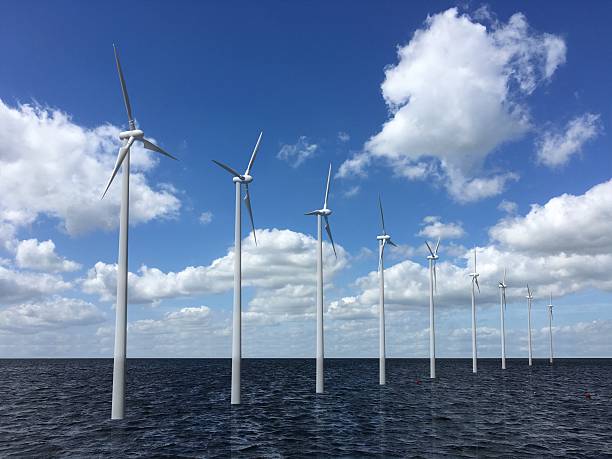 istock Wind turbine renewable energy sea concept 610956428