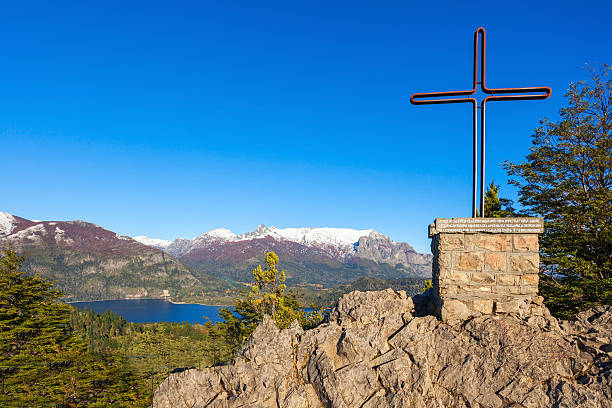 paisaje bariloche en argentina - bariloche lagos patagonia number 7 fotografías e imágenes de stock