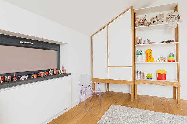istock Modern minimalism made cosy in children's room decor 610963708