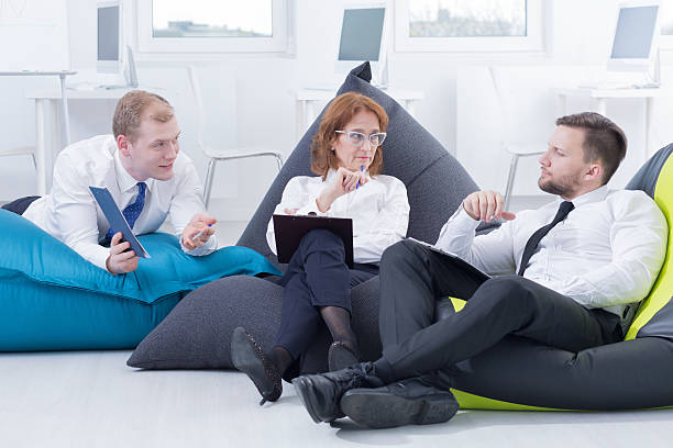 istock Meeting in bag chairs 610963734