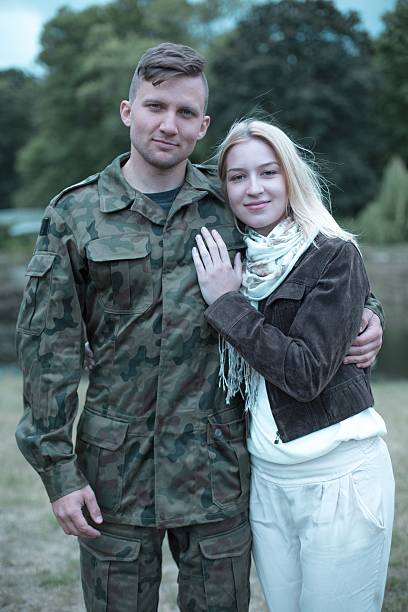 istock Supporting her husband soldier in his duties 610965938