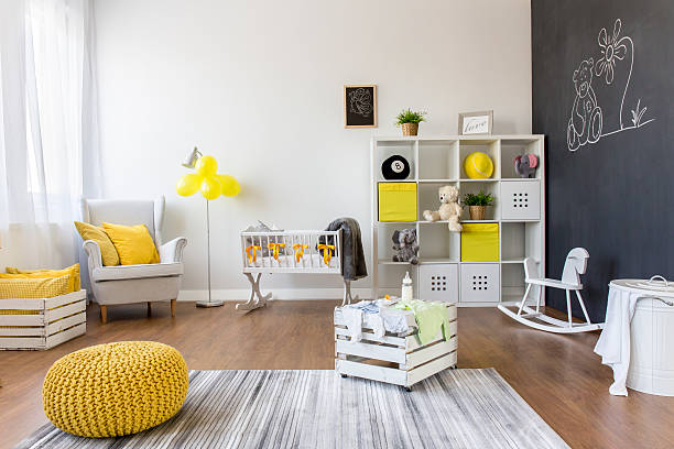 istock Interior of baby room 610967328