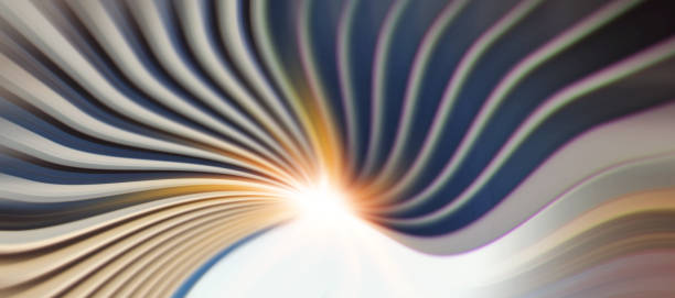 istock Swril Background Abstract, Yellow, Black Twisting Abstraction, Copy Space, Horizontal 610968288