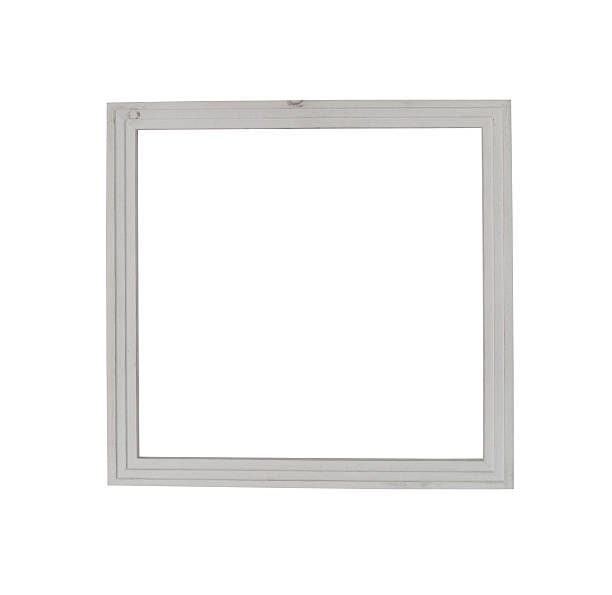 istock Vintage of old picture frame isolated on white background. 610968970