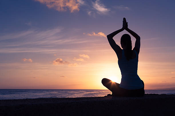 istock Woman doing yoga 610970096