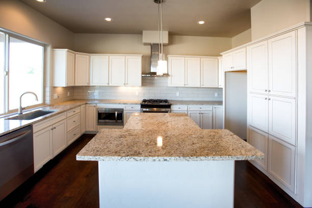 istock Custom Modern Residential Kitchen with Gas Stove 610973780